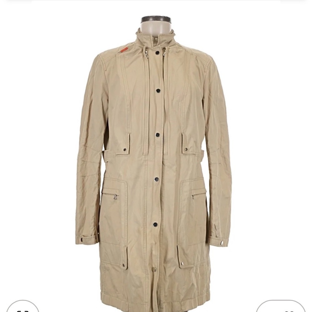 Elie Tahari Beige Trench Coat